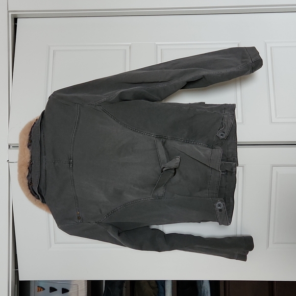 Marrakech faux fur aviator jacket Anthropologie - Picture 2 of 4